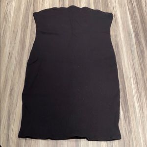 H&M Black Strapless Mini Dress